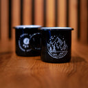 Vintage Enamel Mug Poppy Beans